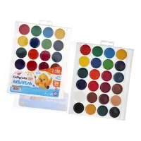 Акварель Calligrata kids, 24 цвета, пластик, европодвес