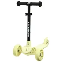 Самокат детский GRAFFITI Baby 24, колёса PU 120/100 мм, жёлтый