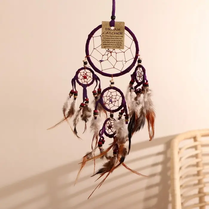 Ловец снов Ловец снов "Пять пурпурных колец" 0,7х15х40 см