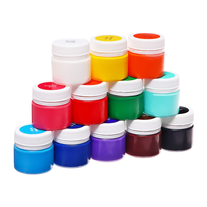 Краска акриловая, набор 12 цветов х 15 мл, Краска акриловая, набор 12 цветов х 15 мл, "Я - Художник!", глянцевые