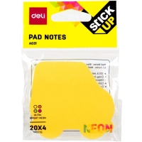 Стикеры с клеевым краем Deli 76х76 мм,20 листов,форма в асс-те &nbsp; &nbsp; &nbsp;