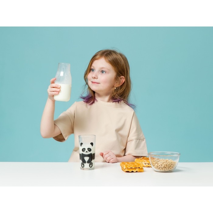 Стакан высокий для молока Доляна «Панда», 230 мл Стакан высокий для молока Доляна «Панда», 230 мл