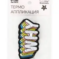Термоаппликация Why, 8.5×4 см, разноцветная