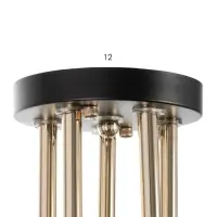 Светильник потолочный BayerLux &laquo;Клео&raquo;, люстра 5хЕ27, 40 Вт, чёрный, 62&times;62&times;24 см