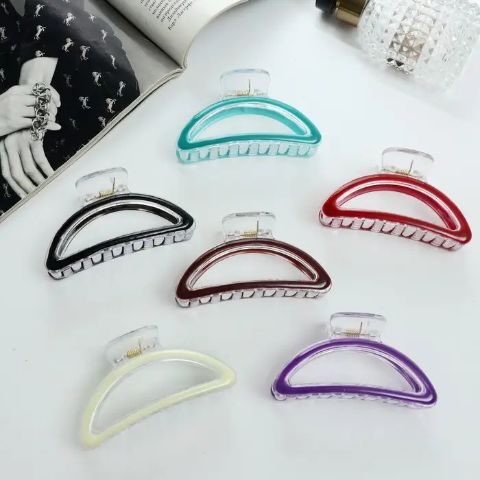 Краб для волос «Лилу», дуга, 9 см, МИКС Краб для волос «Лилу», дуга, 9 см, МИКС