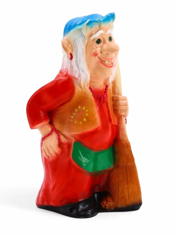 Садовая фигура из гипса &laquo;Бабка-Ёжка стоя&raquo;, 33&times;35&times;65 см, МИКС