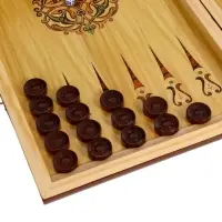 Настольная игра 2 в 1 &laquo;Огненная лошадь&raquo;: нарды, шашки, деревянные