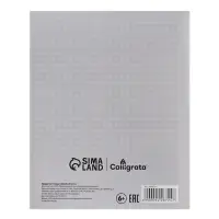 Предметная тетрадь по географии Calligrata. MonoTone, 36 листов, в клетку, со справочным материалом, обложка из мелованной бумаги