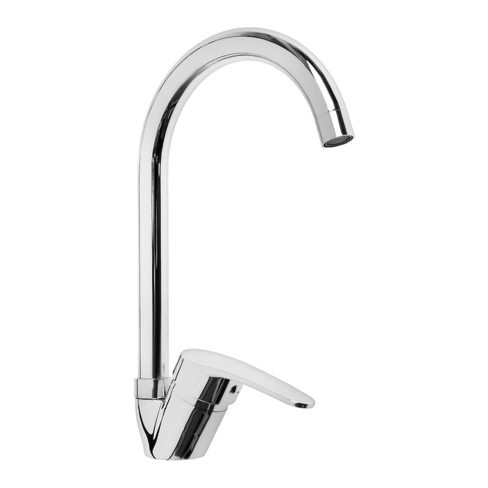 Смеситель для кухни  Смеситель для кухни "СоюзКран" 566-170, однорычажный, излив 167 мм, цинк, хром