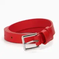 Ремень женский, 1 прокол, пряжка металл, 1.8&times;105 см, красный