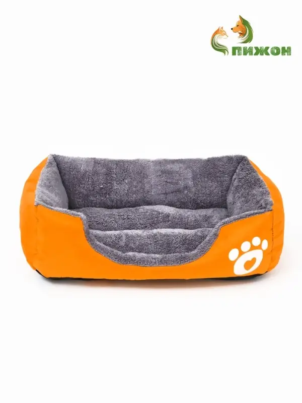 Лежанка-диван для животных, 45&times;30&times;15, плащевка, желтая