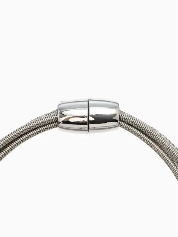 Набор 2 пред-та: колье, браслет Набор 2 пред-та: колье, браслет "Бусина на нитях", цвет серебро