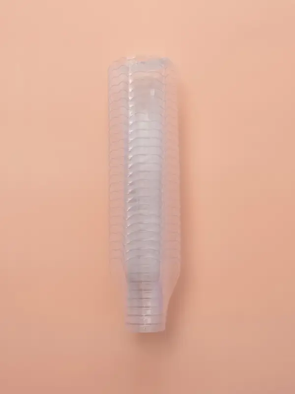 Форма пластиковая одноразовая для фуршета «Незабудка», 100 мл, прозрачная