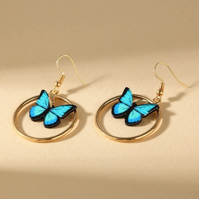 Серьги с кольцами «Расцветай от счастья» Серьги с кольцами «Расцветай от счастья»