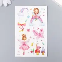 Переводные тату на тело цветные «Маленькая волшебница», 12×7.5 см