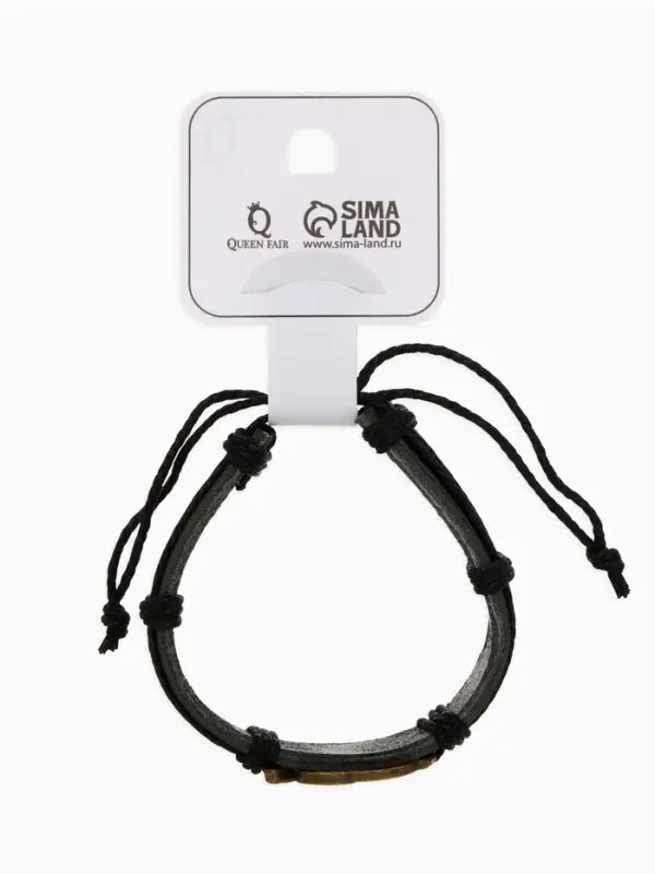 Браслет кожаный &laquo;Стиль. Сова&raquo;, d=6 см, чёрный в чернёном золоте