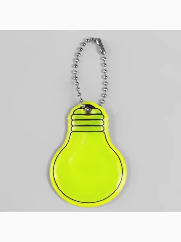 Светоотражающий элемент &laquo;Лампочка&raquo;, двусторонний, 5.5&times;4 см, МИКС