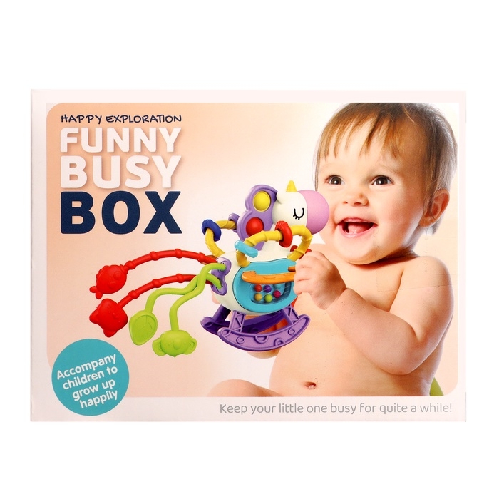 Развивающая игрушка «Единорожка», с тянучками Развивающая игрушка «Единорожка», с тянучками