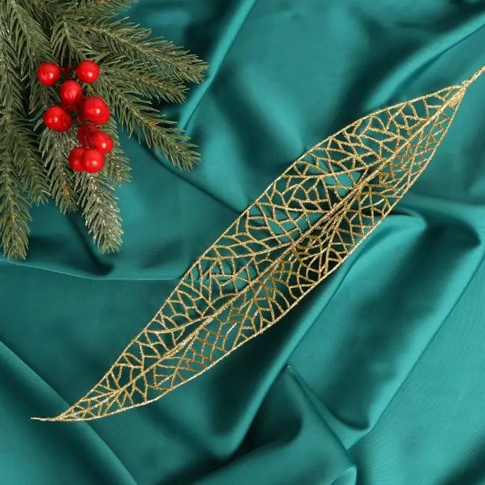 Декор блеск &laquo;Лист-сетка&raquo;, h=40 см, МИКС