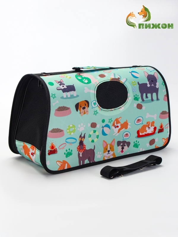 Сумка - переноска для животных Сумка - переноска для животных "Верный друг", каркасная, размер L, 53 х 21 х 29 см