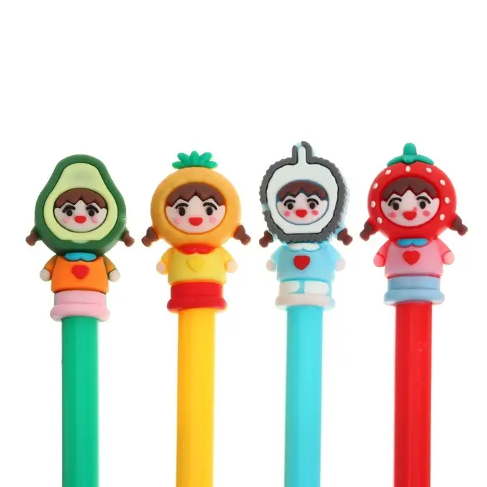 Ручка - прикол «Фрукты/Овощи/Ягоды» гелевая, МИКС