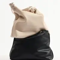 Сумка - мешок женская TEXTURA, на молнии, 32&times;11&times;32 см, бежевая