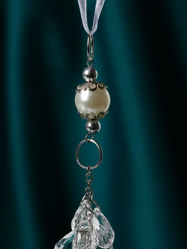 Украшение ёлочное "Льдинка" гроздь кристалл, 18х2,5 см, прозрачный