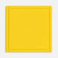 Лейбл из ПВХ Dzeta, L, желтый