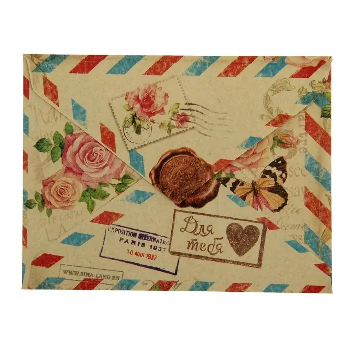 Конверт подарочный «Париж», 7.5 х 9.5 см