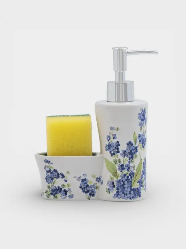 Дозатор для моющего средства с подставкой для губки Доляна &laquo;Лоза&raquo;, 250 мл