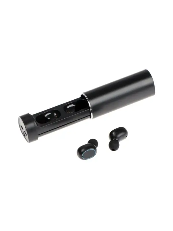 Наушники беспроводные VBT 1.16, TWS, вакуумные, Bluetooth 5.0, 40/250 мАч, с фонариком, чёрные