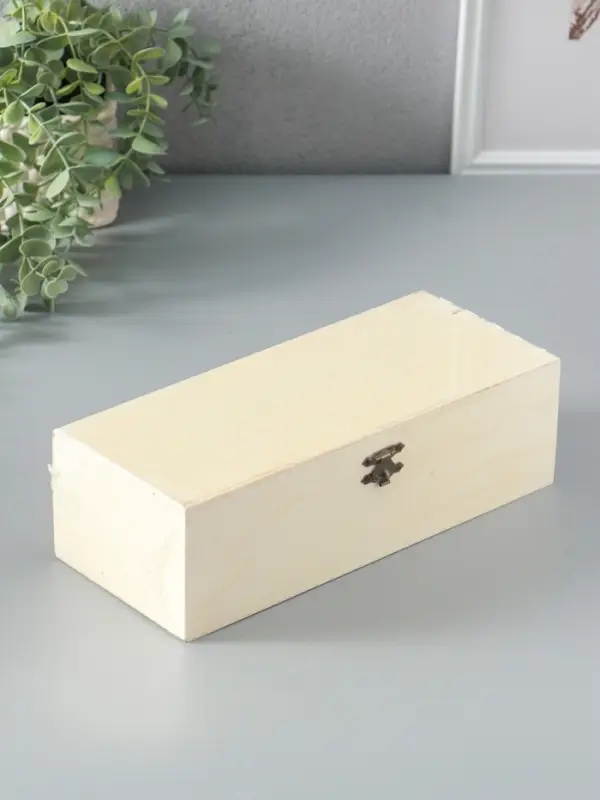 Шкатулка для росписи дерево &laquo;Прямоугольная&raquo;, замок пряжка, 26&times;11&times;8 см
