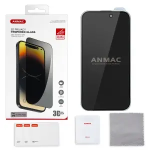Защитное стекло для iPhone 15 Pro Max ANMAC 3D Privacy с сеточкой Арт. 1137463
