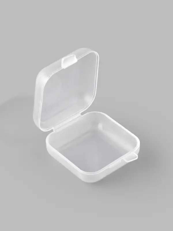 Коробочка для мелочей 3,5*3,5*1,8см (наб 30шт цена за наб) пластик прозрачн