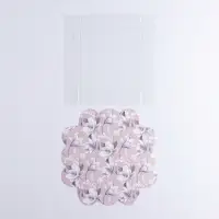 Коробка для печенья, кондитерская упаковка с пластиковой крышкой, &laquo;Цветы&raquo;, 10.5 х 10.5 х 3 см