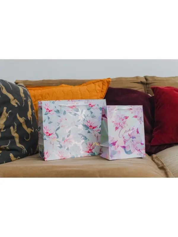 Пакет подарочный голографический, упаковка, Dreams come true, 32&times;26&times;12 см