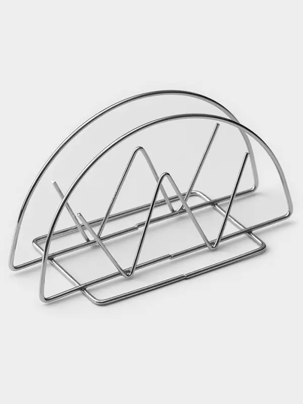 Салфетница Доляна &laquo;Корона&raquo;, 13&times;6&times;7.5 см, хром