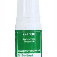 Краситель пищевой Kreda Bio Prime-gel, водорастворимый, зеленый, 10 мл