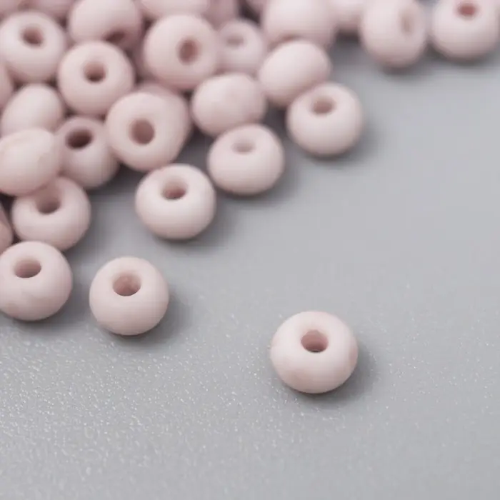 Бисер стекло 8/0  Бисер стекло 8/0 "Маршмеллоу. Матовый. Серо-фиолетовый" 10 гр