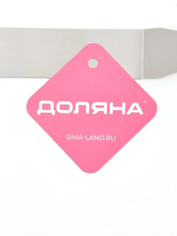 Кондитерская лопатка - палетка изогнутая Доляна, 36.5&times;3 см, рабочая часть 24.5 см, для блинов, серебристая