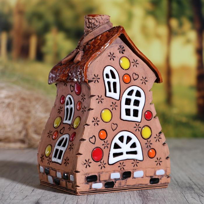 Аромалампа Домик «Карусель», 14 см, ручная работа, микс Аромалампа Домик «Карусель», 14 см, ручная работа, микс