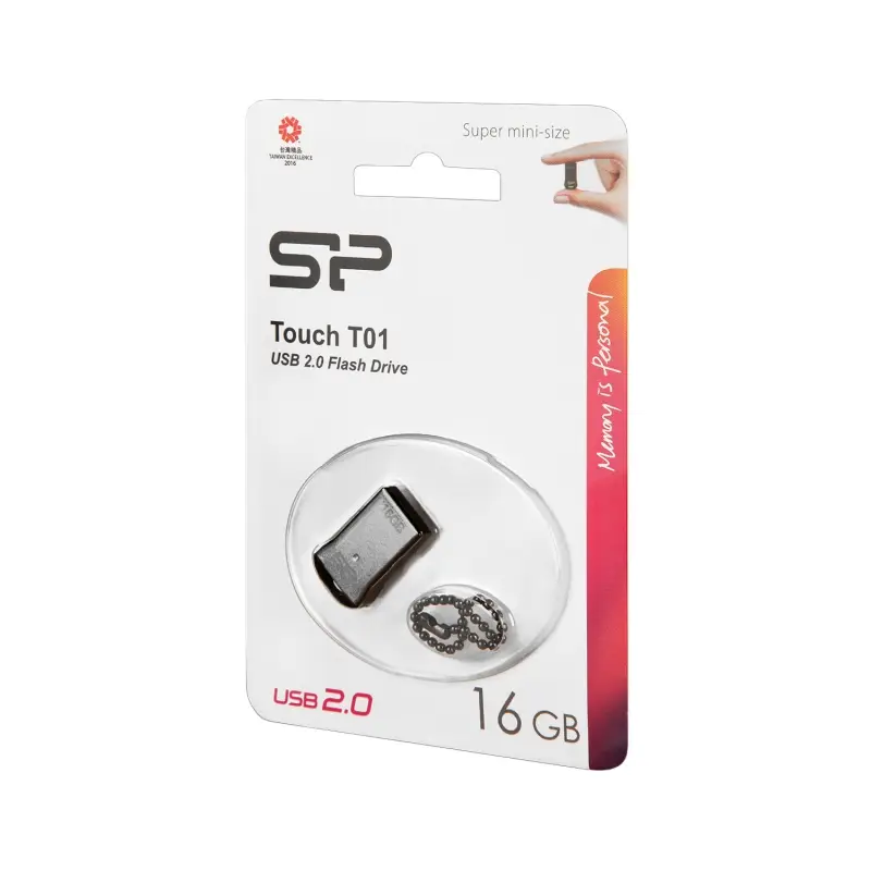 USB накопитель 16 GB Silicon Power Touch T01 серебро