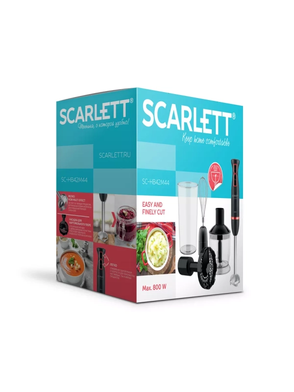 Погружной мощный блендер с насадками 800 Вт, SC-HB42M44 Погружной мощный блендер с насадками 800 Вт, SC-HB42M44