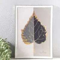 Фоторамка пластик формат А4 "Современная классика" серый и белый 26х20,8х1,5 см