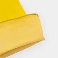 Перчатки хозяйственные Доляна, 2 пары, размер M, ХБ напыление, латексные, жёлтые