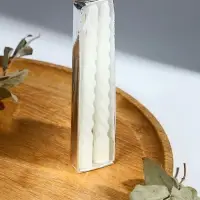 Набор свечей витых, 1.5&times;15 см, 2 шт., белый