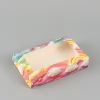 Коробка подарочная складная &laquo;Радуга&raquo;, 20&times;12&times;4 см, с окном