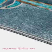 Коврики для ванной и туалета Доляна &laquo;Тропический&raquo;, 3 шт., 50&times;80 см, 50&times;40 см, 40&times;43 см