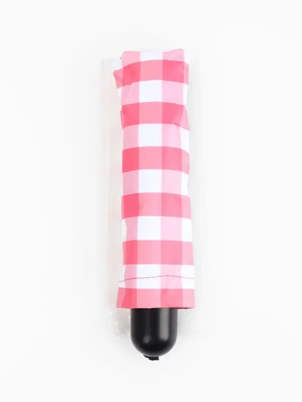 Зонт механический &laquo;Клетка&raquo;, эпонж, 4 сложения, 8 спиц, R=48/55 см, d=96 см, МИКС