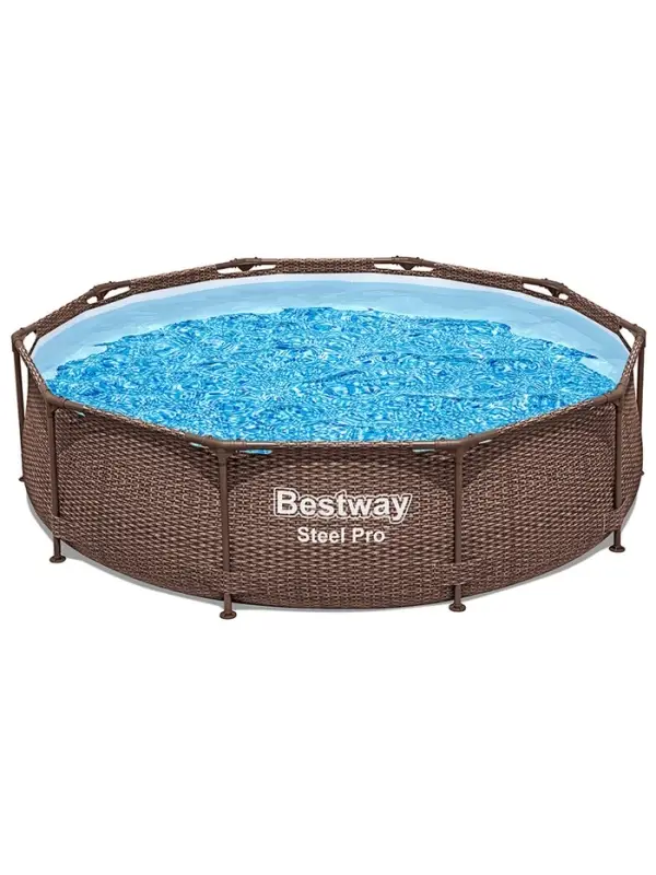 Бассейн каркасный Steel Pro, 305&times;76 см, круглый, цвет ротанг, 561JE Bestway